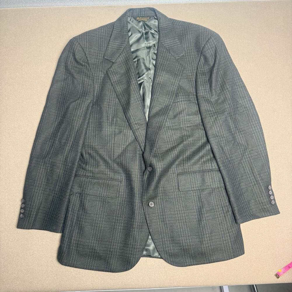 Southwick For Roger Stevens Vintage Wool Herringbone Sport Coat Blazer
